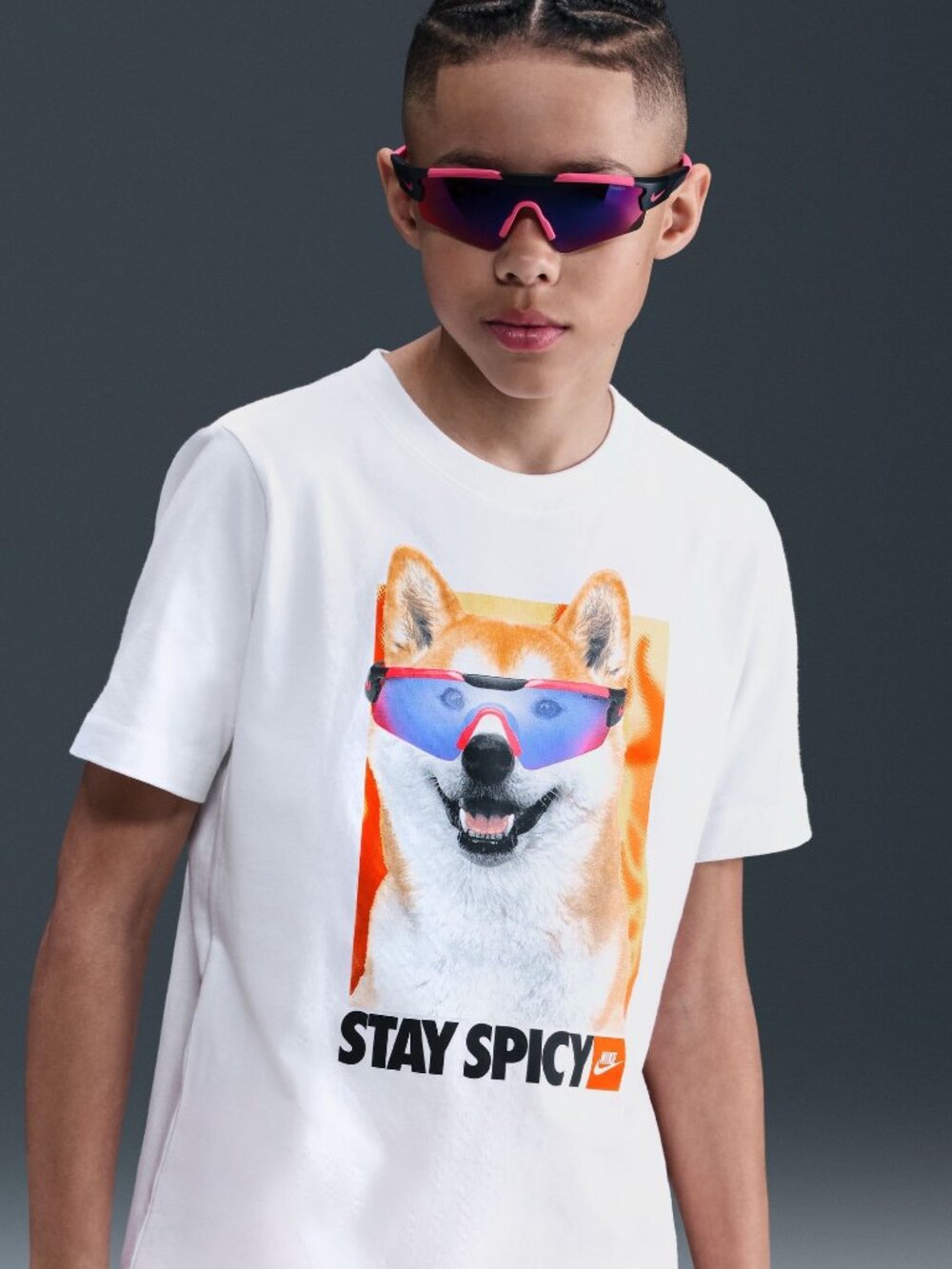 Nike Kids' Sportswear Shiba Photo Graphic T-Shirt